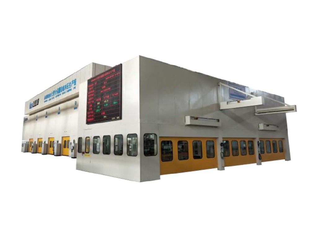 Линия многорычажных сервоприводных кривошипных прессов